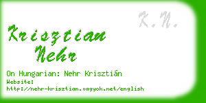 krisztian nehr business card